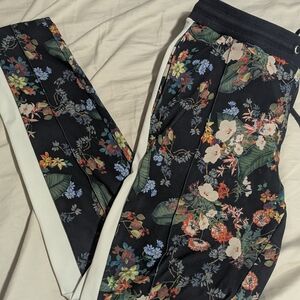 ASOS Floral Print Leggings - Black and Multicolor
